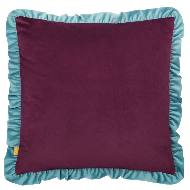 Athena Printed Velvet Cushion Lilac/Mineral