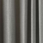 Paoletti Atlantic Twill Woven Eyelet Curtains in Grey