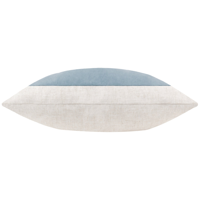 Plain Blue Cushions - Auden Matte Velvet Cushion Cover Dusty Blue Yard