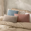 Plain Blue Cushions - Auden Matte Velvet Cushion Cover Dusty Blue Yard