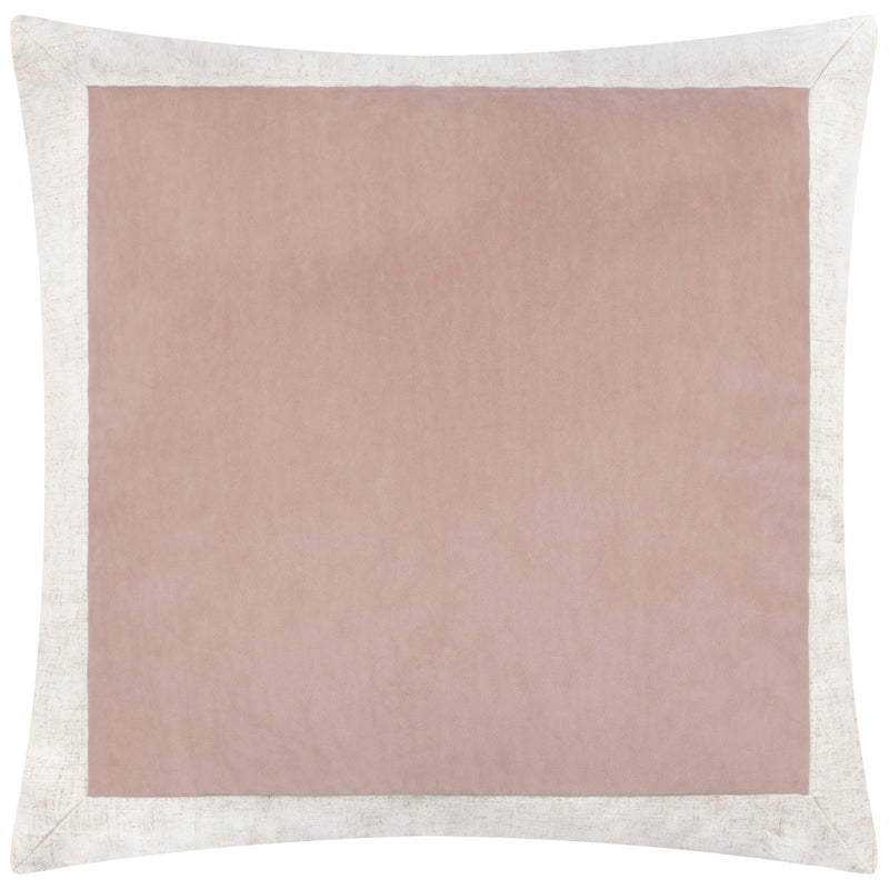 Plain Pink Cushions - Auden Matte Velvet Cushion Cover Dusty Rose Yard