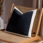 Plain Grey Cushions - Auden Linen Velvet Cushion Cover Flint Grey Yard