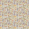 Floral Multi Fabric - Autumn Floral Printed Linen Fabric (By The Metre) Natural Voyage Maison