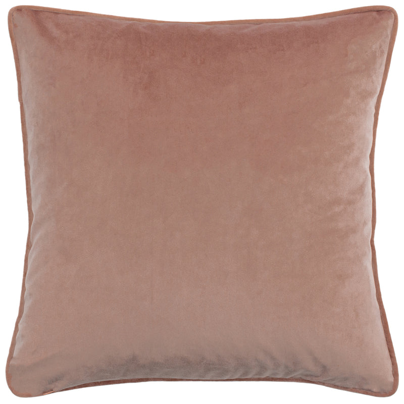 Paoletti Avenue Velvet Jacquard Cushion Cover in Blush