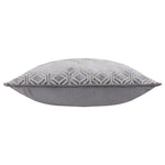 Paoletti Avenue Velvet Jacquard Cushion Cover in Grey