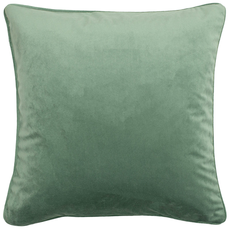 Paoletti Avenue Velvet Jacquard Cushion Cover in Mint