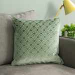 Paoletti Avenue Velvet Jacquard Cushion Cover in Mint