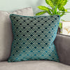 Paoletti Avenue Velvet Jacquard Cushion Cover in Teal