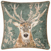 Evans Lichfield Avebury Stag Cushion Cover in Petrol