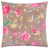 Floral Pink Cushions - Aviary 100% Cotton Velvet Feather Filled Cushion Blushed Rose Wylder