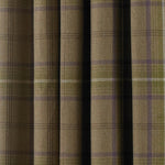 Paoletti Aviemore Tartan Faux Wool Eyelet Curtains in Thistle