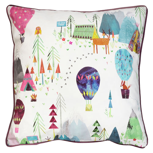 Prestigious Textiles Away We Go Kids Cushion Cover in Candyfloss