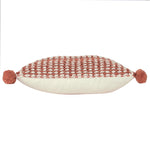 furn. Ayaan Pom-Pom Cushion Cover in Brick