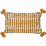 furn. Ayaan Pom-Pom Cushion Cover in Mustard