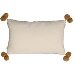 furn. Ayaan Pom-Pom Cushion Cover in Mustard