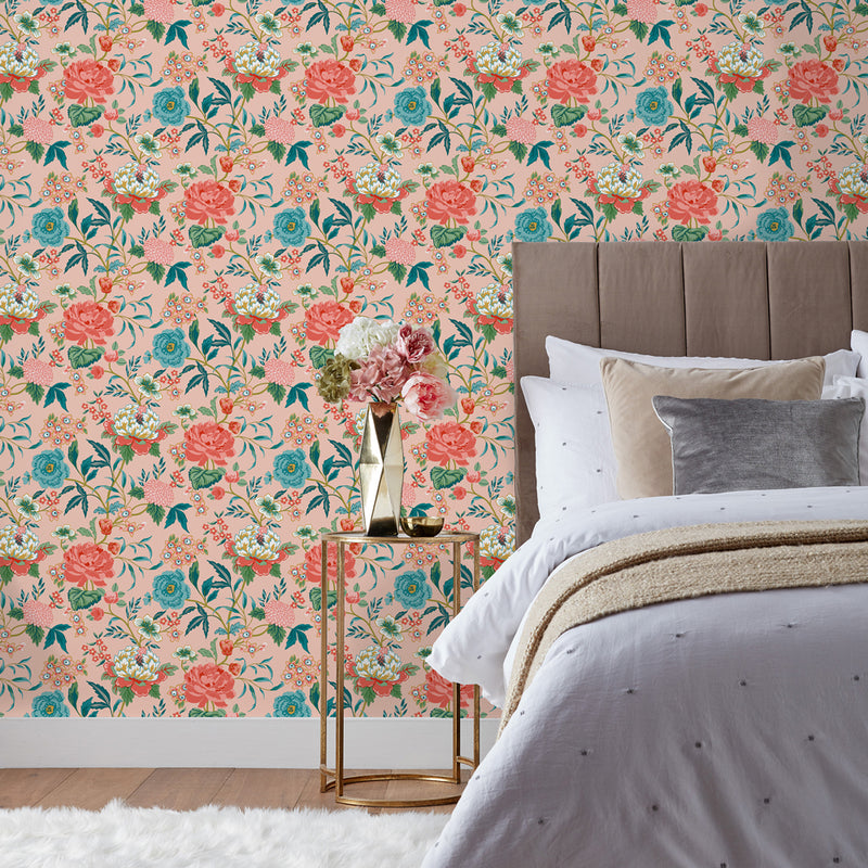 furn. Azalea Wallpaper in Pink