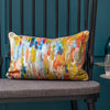 Abstract Multi Cushions - Azima Printed Velvet Cushion Cover Citrine Voyage Maison