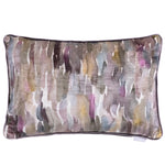 Abstract Beige Cushions - Azima Printed Velvet Cushion Cover Ironstone Voyage Maison