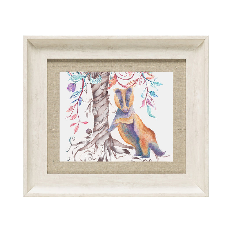 Voyage Maison Badger Framed Print in Birch/Badger