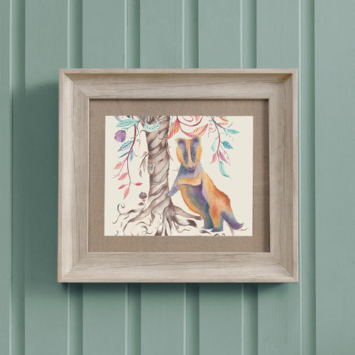 Voyage Maison Badger Framed Print in Birch/Badger