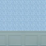 Abstract Blue Wallpaper - Balaya  1.4m Wide Width Wallpaper (By The Metre) Cobalt Voyage Maison