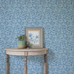 Abstract Blue Wallpaper - Balaya  1.4m Wide Width Wallpaper (By The Metre) Cobalt Voyage Maison