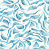 Abstract Blue Wallpaper - Balaya  1.4m Wide Width Wallpaper (By The Metre) Glacier Voyage Maison