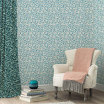 Abstract Blue Wallpaper - Balaya  1.4m Wide Width Wallpaper (By The Metre) Glacier Voyage Maison