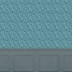 Abstract Blue Wallpaper - Balaya  1.4m Wide Width Wallpaper (By The Metre) Teal Voyage Maison