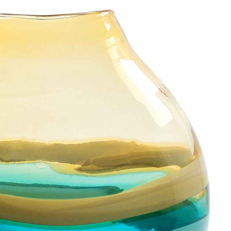 Voyage Maison Balin Hand-Blown Vase in Aqua