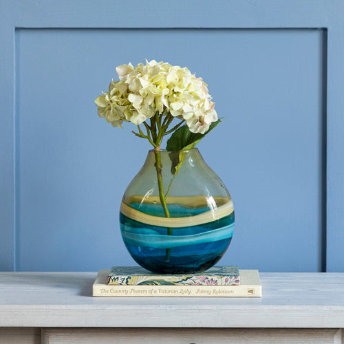 Voyage Maison Balin Hand-Blown Vase in Aqua