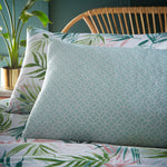 furn. Bali Palm Botanical Duvet Cover Set in Green