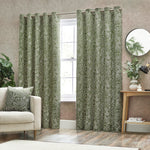 Wylder Bali Eyelet Curtains in Olive