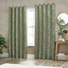 Wylder Bali Eyelet Curtains in Olive