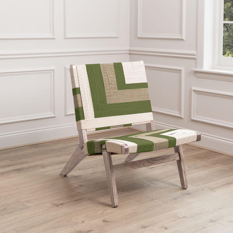 Voyage Maison Ballari Woven Chair in Olive