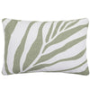 Floral Green Cushions - Bamboo Embroidered Cushion Cover Limestone Additions