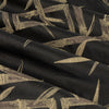Bamboo Jacquard Room Darkening Eyelet Curtains Black
