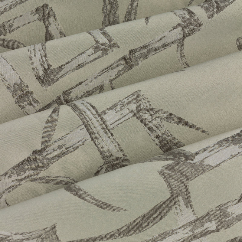 Bamboo Jacquard Room Darkening Eyelet Curtains Champagne