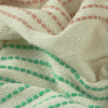 furn. Banda Tasselled Throw in Mint/Pink