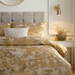 Baransu Jacquard Duvet Cover Set Gold