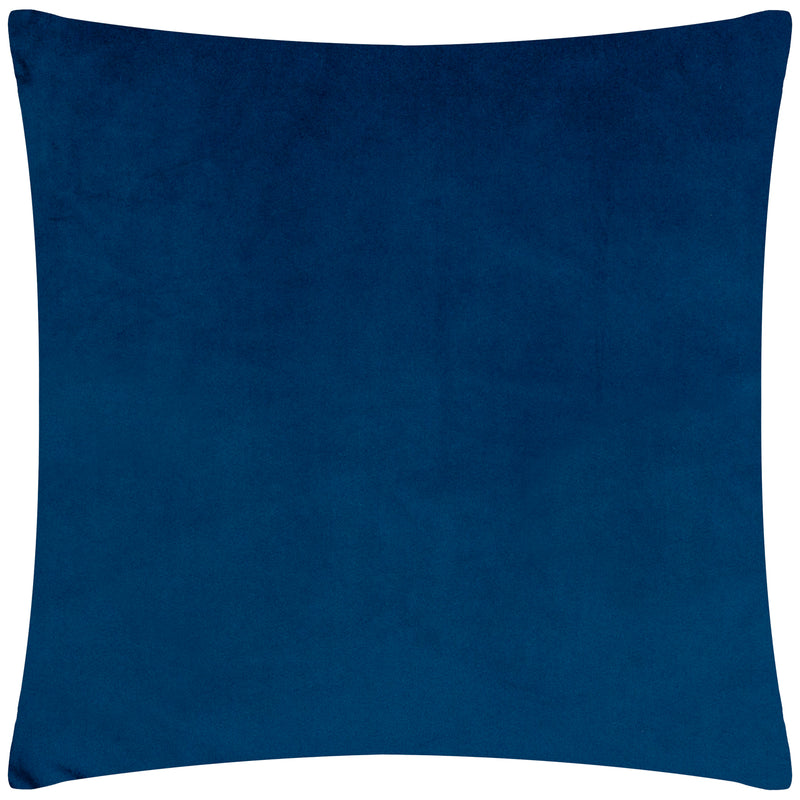 Geometric Blue Cushions - Bardot Cut Velvet Cushion Cover Magenta/Blue Paoletti