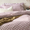 Check Purple Bedding - Barton Check Reversible Duvet Cover Set Berry Yard