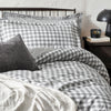 Check Grey Bedding - Barton Check Reversible Duvet Cover Set Grey Yard