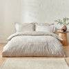 Check Beige Bedding - Barton Check Reversible Duvet Cover Set Natural Yard