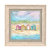 Abstract Blue Wall Art - Beach Hut  Framed Print Birch/Sunrise Voyage Maison