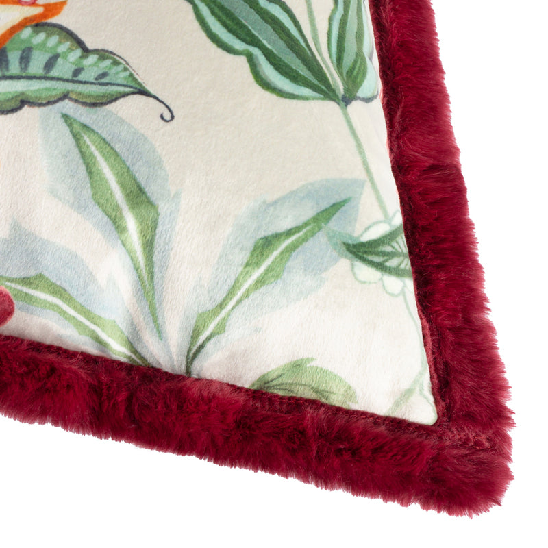 Animal|Floral Multi Cushions - Beatrice Printed Velvet Cushion Cover Multicolour Wylder