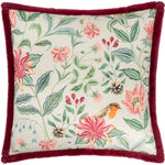 Animal|Floral Multi Cushions - Beatrice Printed Velvet Cushion Cover Multicolour Wylder