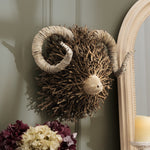 Beau Hand Crafted Ram Wooden Sculpture Brown