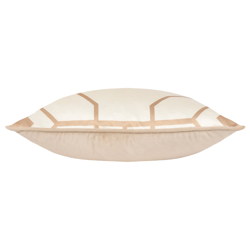 furn. Bee Deco Geometric Cushion Cover in Champagne