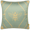 furn. Bee Deco Geometric Cushion Cover in Eau de Nil